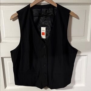 Banana Republic Factory Black Sleeveless Vest